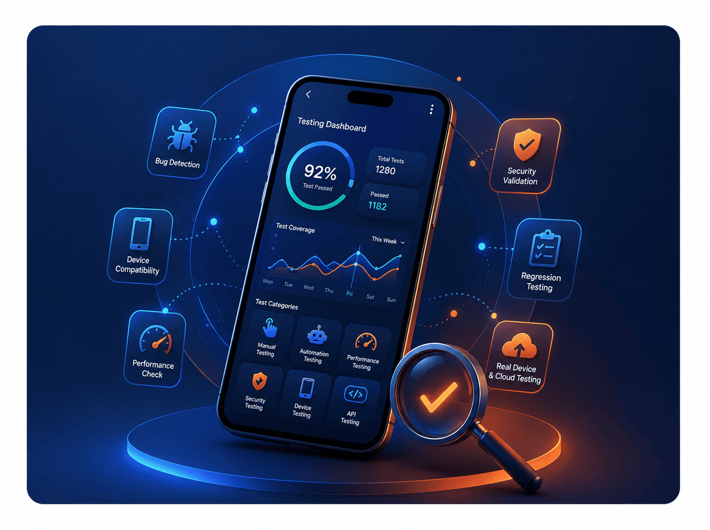 Complete mobile app testing services