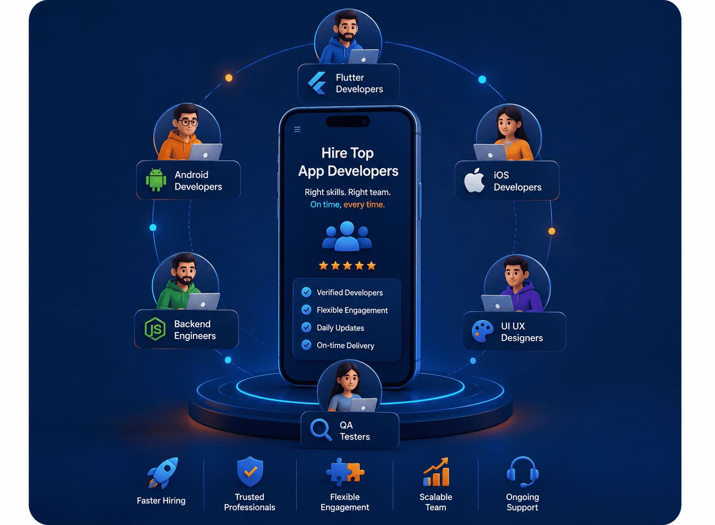 Hire mobile app developers for your next product